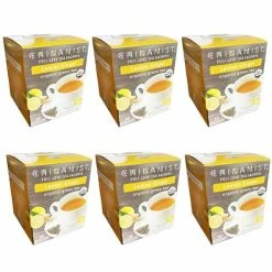 China Mist - Lemon Ginger Organic Green Tea Sachet, 6 Boxes 15 Count Each
