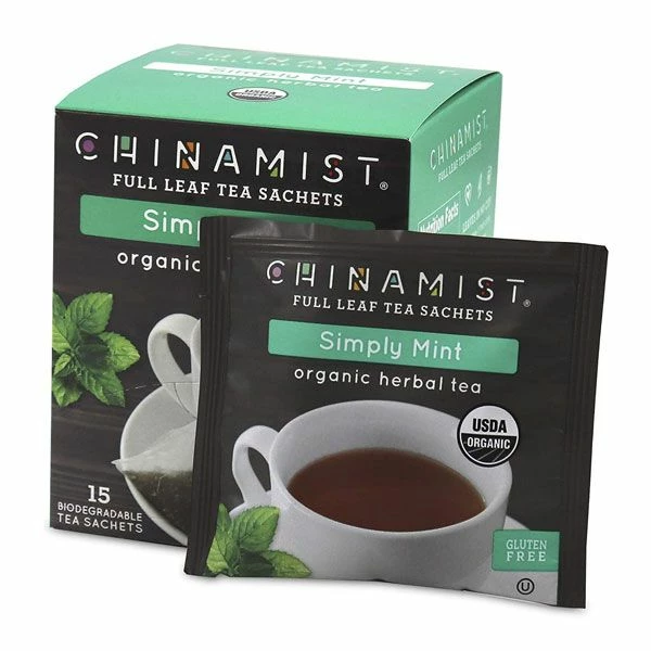 China Mist - Simply Mint Herbal Full Leaf Tea Sachet, 4 Boxes 15 Count Each 5 China Mist - Simply Mint Herbal Full Leaf Tea Sachet, 4 Boxes 15 Count Each - Image 3