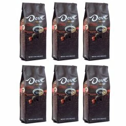 Dove Dark Chocolate, Naturally And Artificially Flavored Ground Coffee, 6/10 Oz Bags