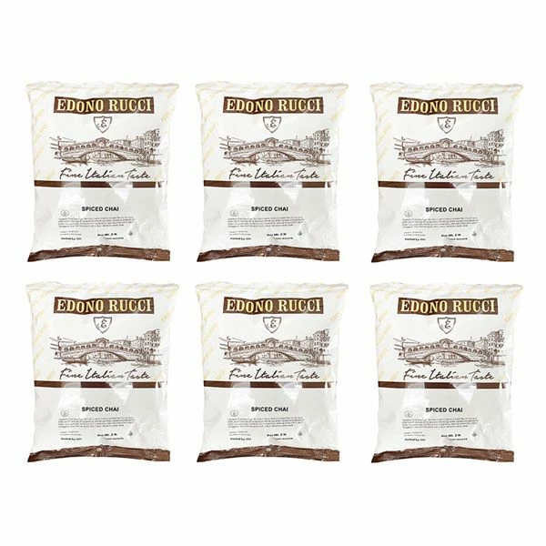 Edono Rucci Spiced Chai Tea Latte 6 Bags (2 Lbs Each) 3 Edono Rucci Spiced Chai Tea Latte 6 Bags (2 Lbs Each)