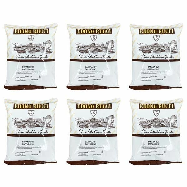 Edono Rucci Banana Nut Powdered Cappuccino Mix, 6/2 Lb Bags 3 Edono Rucci Banana Nut Powdered Cappuccino Mix, 6/2 Lb Bags
