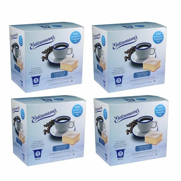 Entenmann's Single Serve Coffee Vanilla, 4/18 (72 Count) 3 Entenmann's Single Serve Coffee Vanilla, 4/18 (72 Count)