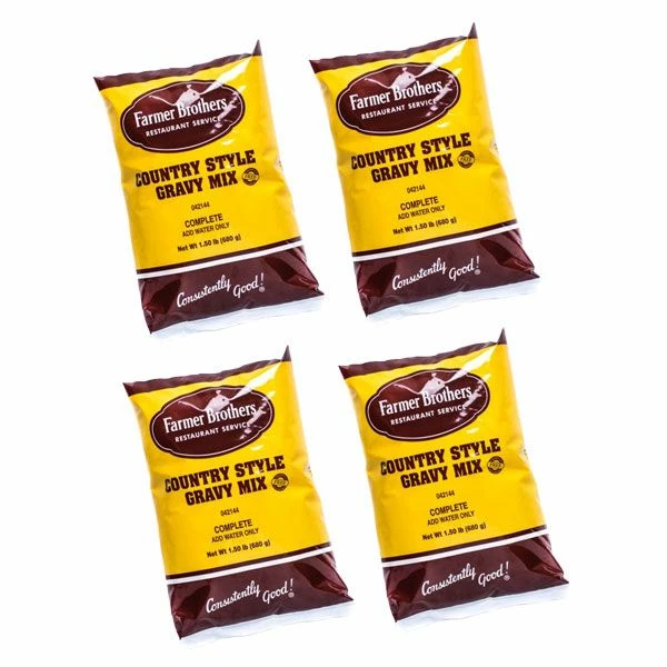 Farmer Brothers Country Gravy Mix (4 Bags/24 Oz Ea.) 3 Farmer Brothers Country Gravy Mix (4 Bags/24 Oz Ea.)