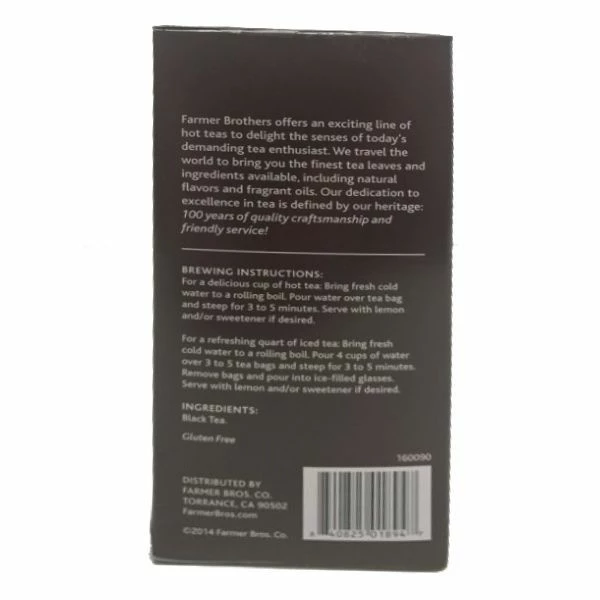 Farmer Brothers Premium: English Tradition, 2/25 Ct Tea Boxes 6 Farmer Brothers Premium: English Tradition, 2/25 Ct Tea Boxes - Image 4