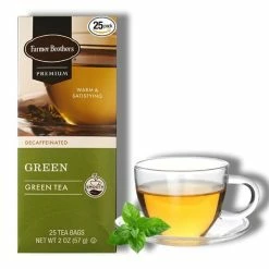 Farmer Brothers Premium: Decaf Green Tea, 2/25 Ct Tea Boxes -coffee Sales Store fbgreentea 1