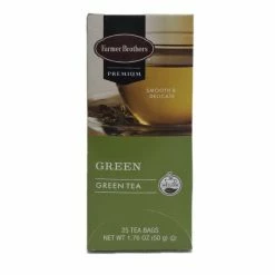 Farmer Brothers Premium: Green Tea, 6/25 Ct Tea Boxes -coffee Sales Store fbgreentean2 1