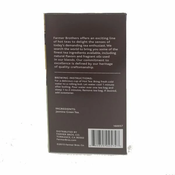 Farmer Brothers Premium Jasmine Green Hot Tea, 2/25 Ct Tea Boxes 6 Farmer Brothers Premium Jasmine Green Hot Tea, 2/25 Ct Tea Boxes - Image 4