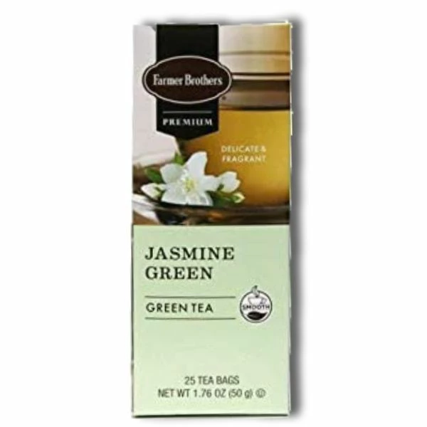 Farmer Brothers Premium Jasmine Green Hot Tea, 2/25 Ct Tea Boxes 4 Farmer Brothers Premium Jasmine Green Hot Tea, 2/25 Ct Tea Boxes - Image 2