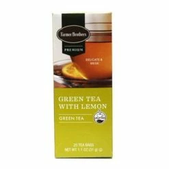 Farmer Brothers Premium Green Tea With Lemon, 6/25 Ct Tea Boxes 9 Farmer Brothers Premium Green Tea With Lemon, 6/25 Ct Tea Boxes -coffee Sales Store fblemontea1 2