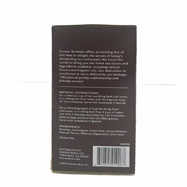 Farmer Brothers Premium Lively Lemon Hot Tea, 6/25 Ct Tea Boxes 7 Farmer Brothers Premium Lively Lemon Hot Tea, 6/25 Ct Tea Boxes - Image 5