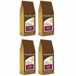 Harry & David Caramel Pecan Ground Coffee, 4 Bags (12 Oz Each)