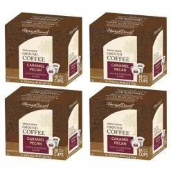 Harry & David Caramel Pecan Single Serve Coffee, 4/18 Count