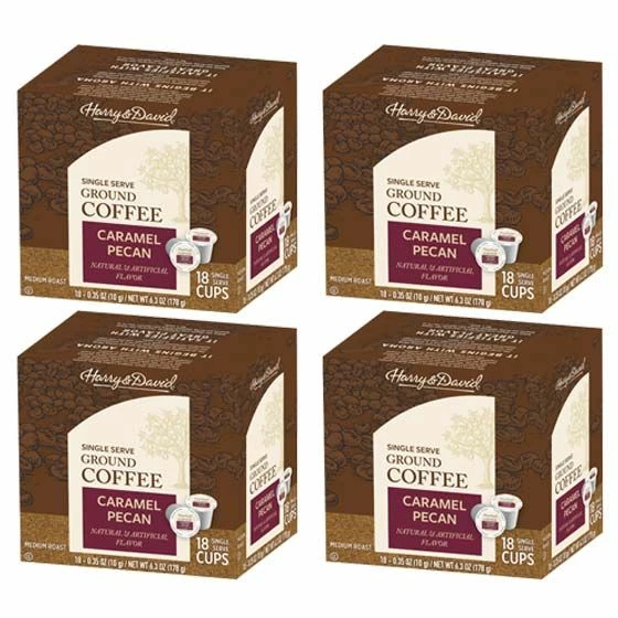 Harry & David Caramel Pecan Single Serve Coffee, 4/18 Count 3 Harry & David Caramel Pecan Single Serve Coffee, 4/18 Count