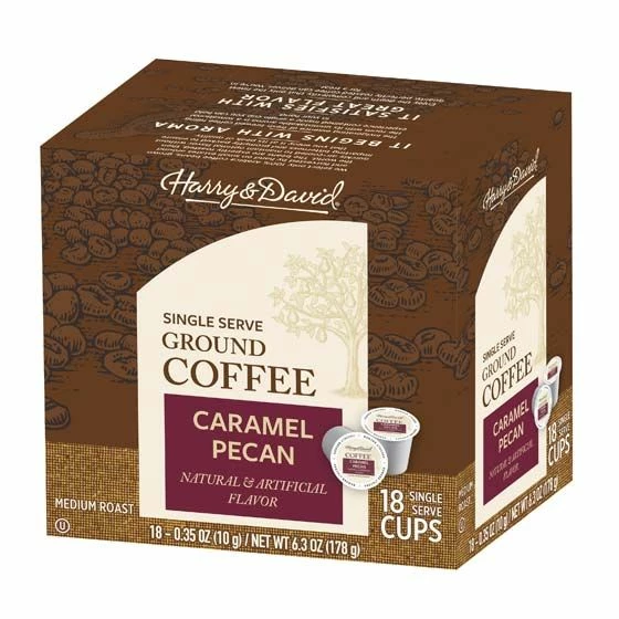 Harry & David Caramel Pecan Single Serve Coffee, 4/18 Count 4 Harry & David Caramel Pecan Single Serve Coffee, 4/18 Count - Image 2