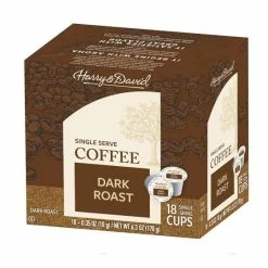 Harry & David Dark Roast Single Serve Cups, 4/18 Count 6 Harry & David Dark Roast Single Serve Cups, 4/18 Count -coffee Sales Store harry david dark roast single serve cups 1 box 1