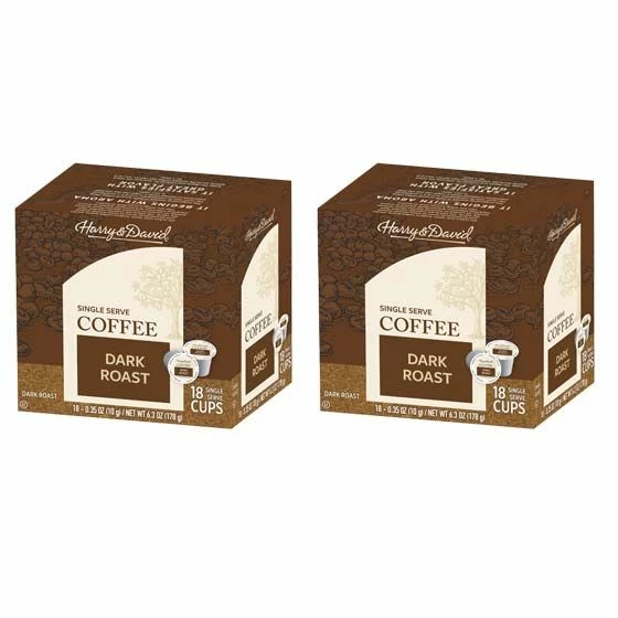 Harry & David Dark Roast Single Serve Cups, 2/18 Count 3 Harry & David Dark Roast Single Serve Cups, 2/18 Count