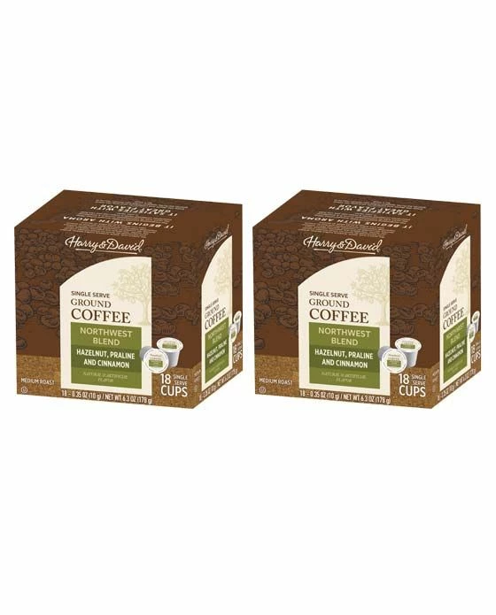Harry & David Northwest Blend Single Serve Cups Coffee, 2/18 Count 3 Harry & David Northwest Blend Single Serve Cups Coffee, 2/18 Count