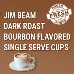 Jim Beam Dark Roast Bourbon Flavored Single Serve Cups, 18 Cups -coffee Sales Store jbbourbonsingleserves 2