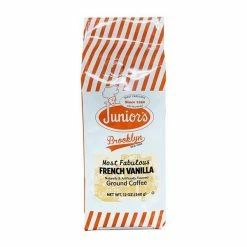 Junior's Most Fabulous French Vanilla, Medium Roast Ground Coffee, 4/12 Oz Bags -coffee Sales Store juniors most fabulous french vanilla ground coffee 12 oz bag 2