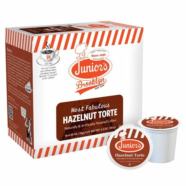 Junior's Most Fabulous Hazelnut Torte, Medium Roast Single Single Serve 18 Ct 3 Junior's Most Fabulous Hazelnut Torte, Medium Roast Single Single Serve 18 Ct