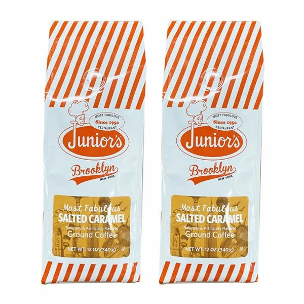 Junior's Most Fabulous Salted Caramel Ground Coffee, 2/12 Oz Bag 3 Junior's Most Fabulous Salted Caramel Ground Coffee, 2/12 Oz Bag