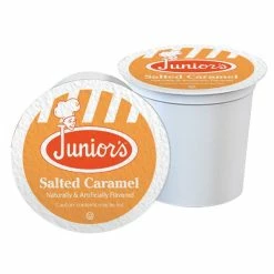 Junior's Most Fabulous Salted Caramel, Medium Roast Single Single Serve 18 Ct -coffee Sales Store juniors most fabulous salted caramel medium roast single single serve 100 ct 1