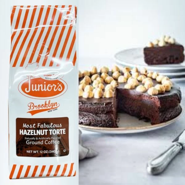Junior's Most Fabulous Hazelnut Torte, Medium Roast Ground Coffee, 4/12 Oz Bags 4 Junior's Most Fabulous Hazelnut Torte, Medium Roast Ground Coffee, 4/12 Oz Bags - Image 2