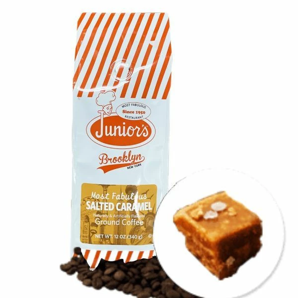 Junior's Most Fabulous Salted Caramel Ground Coffee, 4/12 Oz Bag 4 Junior's Most Fabulous Salted Caramel Ground Coffee, 4/12 Oz Bag - Image 2
