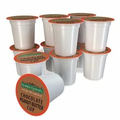 Market & Main Chocolate Peanut Butter Single Serve Coffee Cups, 6 Box (72 Cups) -coffee Sales Store market main chocolate peanut butter cup ground coffee single serve cups 1box 12cups1