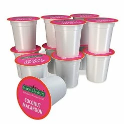 Market & Main Coconut Macaroon Single Serve Coffee Cups, 6 Boxes (72 Cups) 12 Market & Main Coconut Macaroon Single Serve Coffee Cups, 6 Boxes (72 Cups) -coffee Sales Store market main onecup coconut macaroon compatible with keurig k cup brewers 12 count1 1