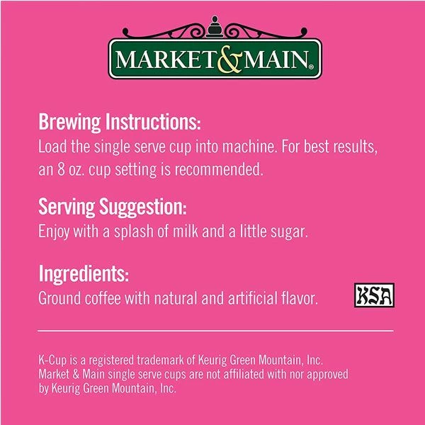 Market & Main Coconut Macaroon Single Serve Coffee Cups, 6 Boxes (72 Cups) 10 Market & Main Coconut Macaroon Single Serve Coffee Cups, 6 Boxes (72 Cups) - Image 8