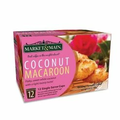 Market & Main Coconut Macaroon Single Serve Coffee Cups, 6 Boxes (72 Cups) 11 Market & Main Coconut Macaroon Single Serve Coffee Cups, 6 Boxes (72 Cups) -coffee Sales Store market main onecup coconut macaroon compatible with keurig k cup brewers 12 count 1