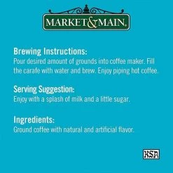 Market & Main® Salted Caramel Flavored Coffee (6 Bags/12 Oz) -coffee Sales Store market n main jamaican me crazy flavored coffee single bag5 2 1