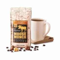 Harry & David Milk Chocolate Caramel Moose Munch Coffee - 2 Items Included Two 12 Oz Bags -coffee Sales Store mcc1
