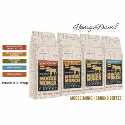 Harry & David Moose Munch Milk Chocolate Peanut Butter Ground Gourmet Coffee 4 Bags -coffee Sales Store mmc3 1