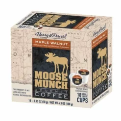 Moose Munch Single Serve Coffee By Harry & David, Maple Walnut, 2/18 Count -coffee Sales Store moose munch single serve coffee by harry david maple walnut 1