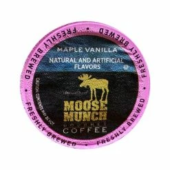 Moose Munch MapleWalnut/DarkChocCaramel/MilkChocCaramel/MapleVanilla 4/18 Ct -coffee Sales Store moosemucnhmapplevanilla 5