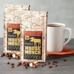 Moose Munch Coffee By Harry & David, Milk Chocolate Peanut Butter, 100 Single Serve Cups -coffee Sales Store moosemunchpeanutbutter 1