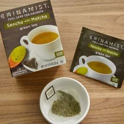 China Mist Sencha With Matcha Organic Green Full Leaf Tea Sachet, 4 Boxes 15 Count Each 8 China Mist Sencha With Matcha Organic Green Full Leaf Tea Sachet, 4 Boxes 15 Count Each -coffee Sales Store sachet senchamatcha1 2