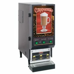 BUNN® Bunn SET00.0197 FMD-3 BLK Fresh Mix Cappuccino / Espresso Machine Cafe Latte Dispenser With 3 Hoppers