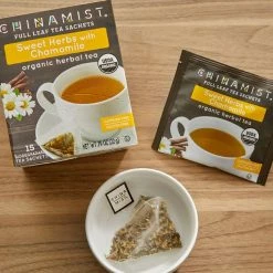 China Mist - Organic Sweet Herbs With Chamomile Herbal Tea Sachets, 2 Box 15 Count Each -coffee Sales Store sweetherb chamomile 2 1 1