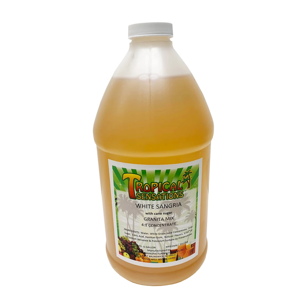Tropical Sensations White Sangria Frozen Drink Mix, 64 Oz Bottle - Made With Pure Cane Sugar 3 Tropical Sensations White Sangria Frozen Drink Mix, 64 Oz Bottle - Made With Pure Cane Sugar