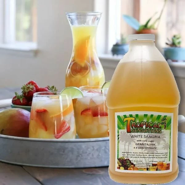 Tropical Sensations White Sangria Frozen Drink Mix, 64 Oz Bottle - Made With Pure Cane Sugar 4 Tropical Sensations White Sangria Frozen Drink Mix, 64 Oz Bottle - Made With Pure Cane Sugar - Image 2